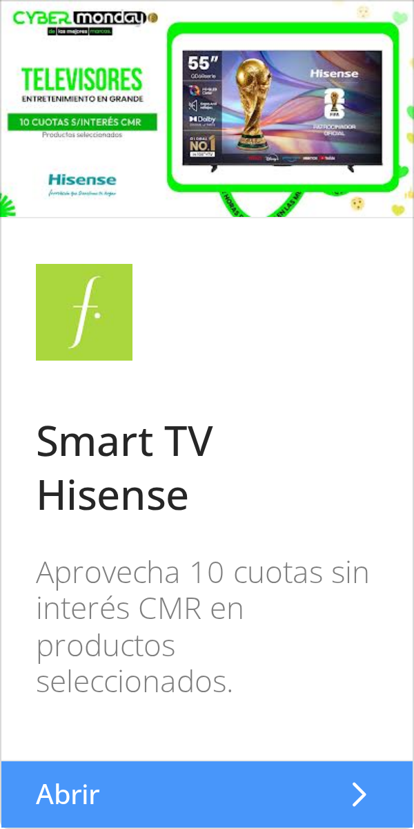 Falabella: CYBER MondaD® | El Con mason | 55" | TELEVISORES | Hisense | ENTRETENIMIENTO EN 