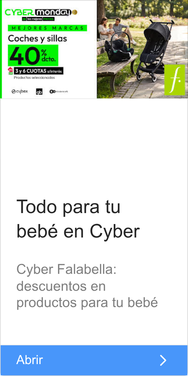 Falabella: CYBER mondat | a los mejores | MEJORES MARCAS | Coches y sillas | 40°ấto. | Prod