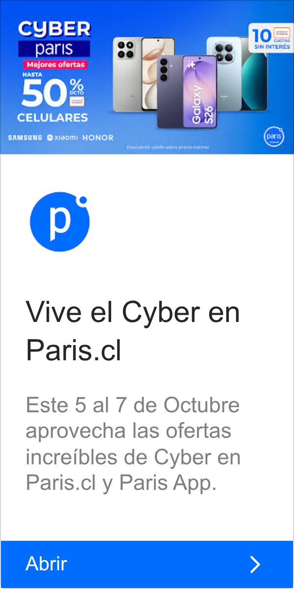 Paris: CYBER | 10 | paris | SIN INTERÉS | CUOTAS | Mejores ofertas | 50% | Galaxy | CEL