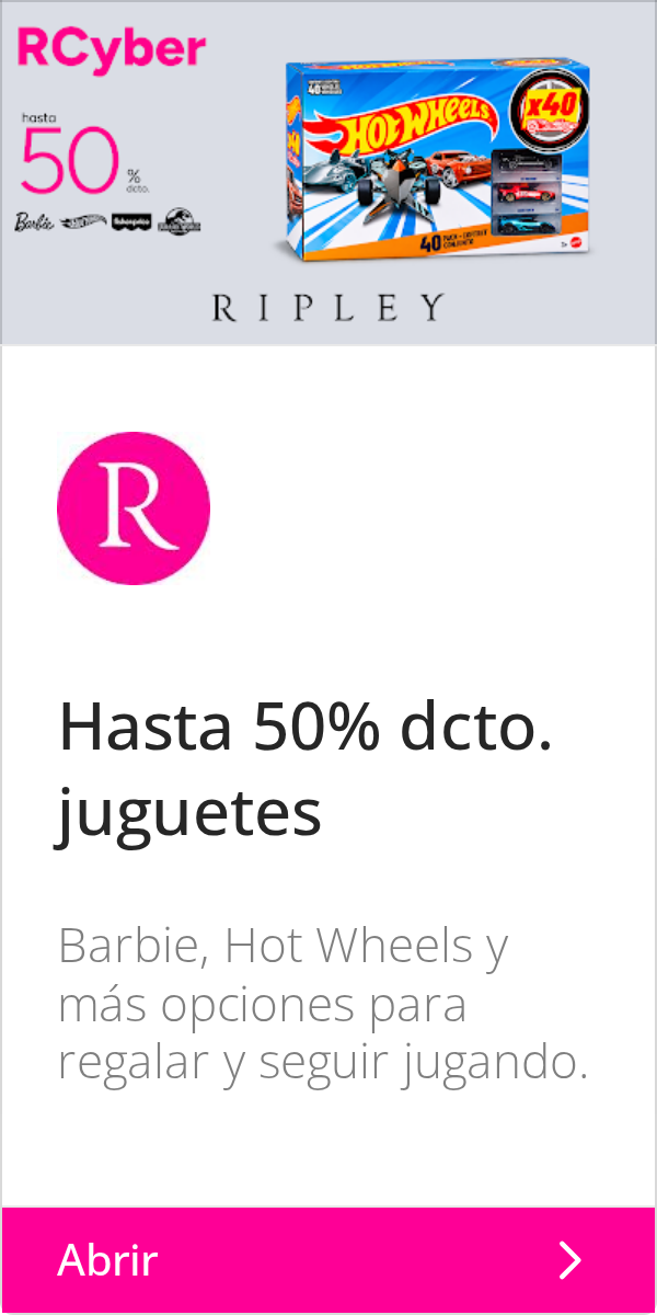 Ripley: RCyber | 40211 | hasta | x40 | 50 | deto | Bala en | RIPLEY | R | Hasta 50% dcto