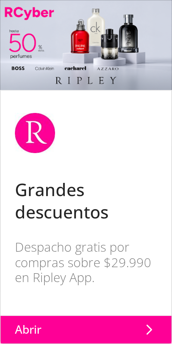 Ripley: RCyber | hasta | K | 50% | radaret | perfumes | BOSS | Colvin Klein | cacharel |